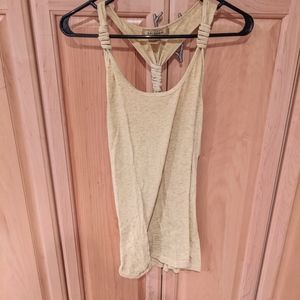 Women's Yellow Racerback Tank Top Size Large
